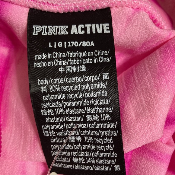 NWT Pink Seamless High Waist 7/8 Workout Tight - Pink Daisy Spiral Tie Dye - Picture 11 of 13